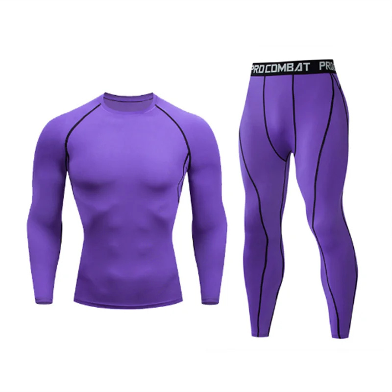 Compression Long Pant - Męski kombinezon kompresyjny: obcisła koszulka z