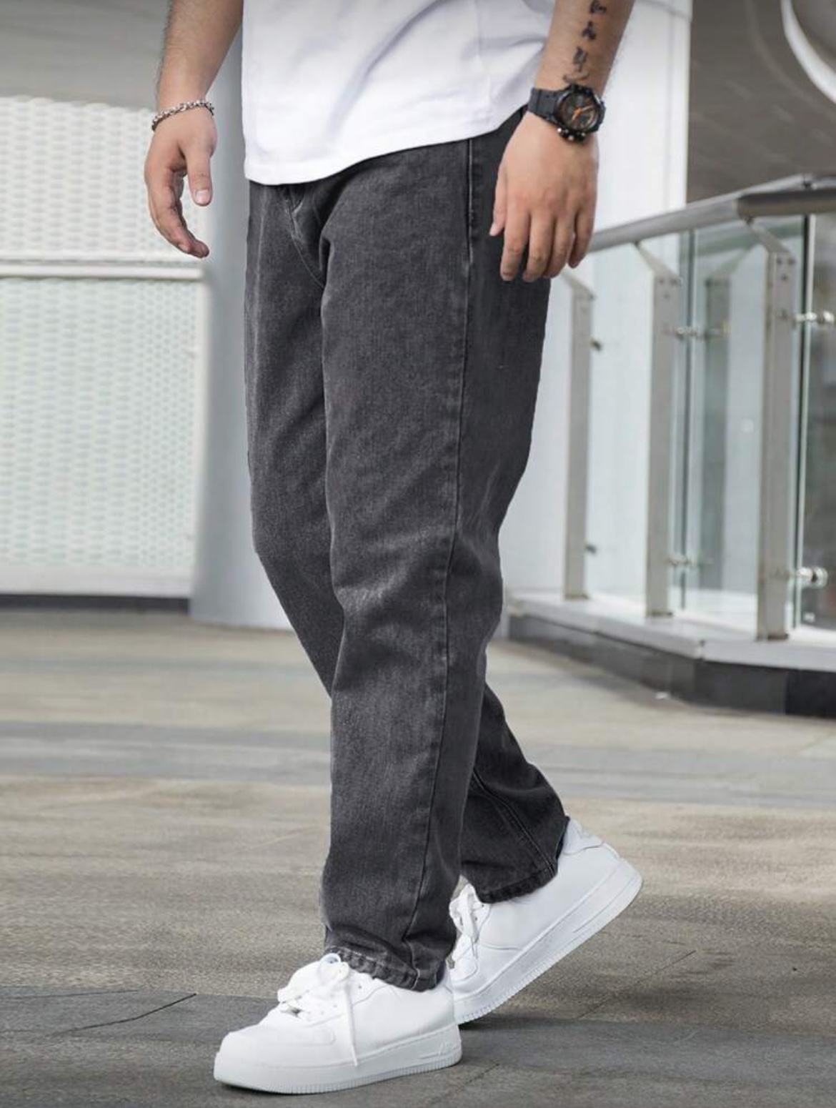 Levis Jeans 501 - Męskie luźne jeansy o prostym kroju,
